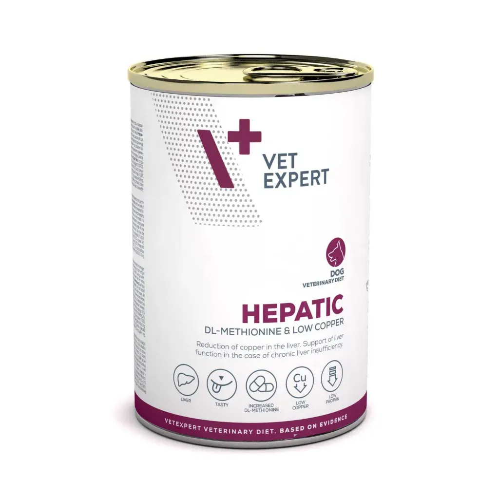 VET EXPERT HEPATIC DOG 400g - mokra karma weterynaryjna dla psów