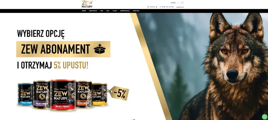 Zew Natury – synonim jakości i natury w karmie dla psów